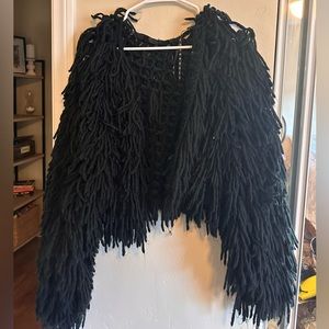 Black fringe jacket